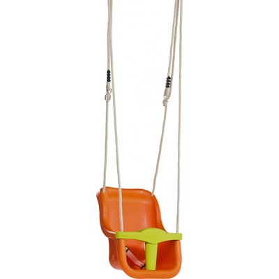 KBT houpačka Baby Luxe oranžovo-zelená