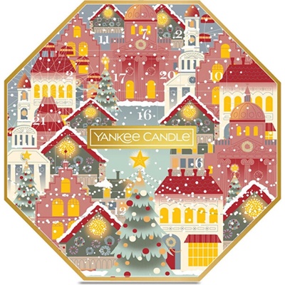 Yankee Candle Adventní kalendář Věnec s čajovými svíčkami