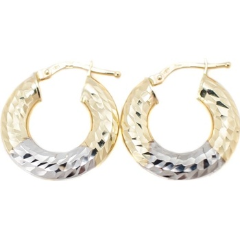 Glare zlaté náušnice krúžky 12