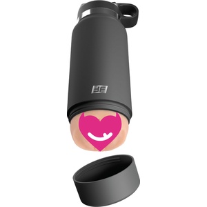Pipedream PDX Plus Fuck Flask Secret Delight Discreet Stroker Grey Bottle Light