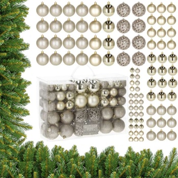 Pepita Комплект 100 бр. коледни украшения - злато (MTSLQ-09A24149)