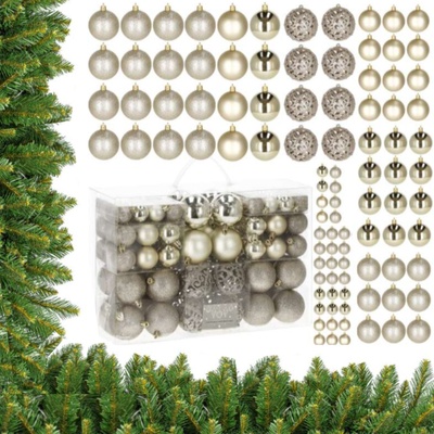 Pepita Комплект 100 бр. коледни украшения - злато (MTSLQ-09A24149)