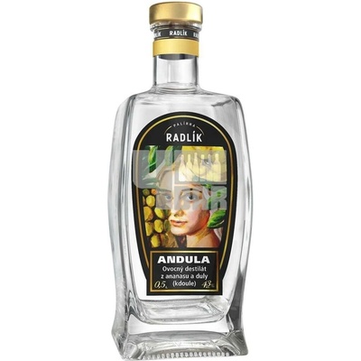 Radlík Andula 43% 0,5 l (holá láhev)