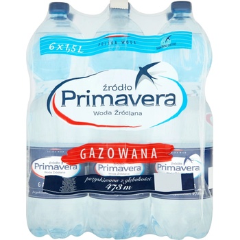 Primavera Perlivá pramenitá voda 6 x 1,5 l