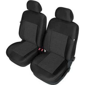  Комплект 1+1 Тапицерия Kegel за две единични предни седалки на Ford Focus 2003-2014 Mk2 Mk3 Черна Текстил