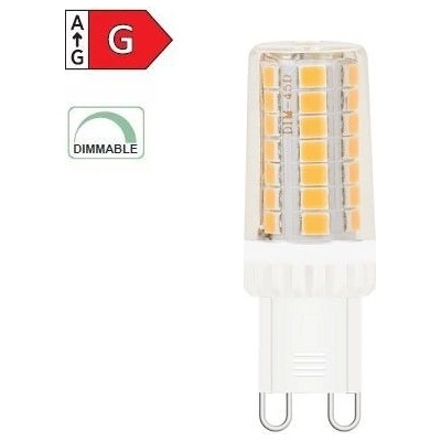 Diolamp SMD LED Capsule čirá 5W/G9/230V/4000K/420Lm/360°/Dim
