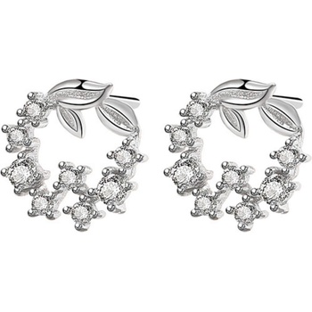 Silenti Jewelry Сребърни обеци "Флорална Магия