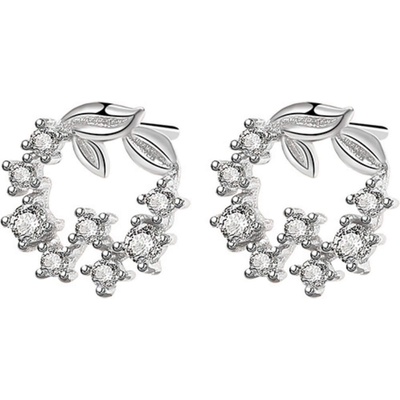 Silenti Jewelry Сребърни обеци "Флорална Магия