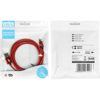 TB Touch AKTBXKUCSBA150M USB - USB C, 1,5m, rubín