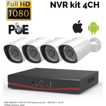 RGB.vision RGB-NKB20-P 4CH IP PoE - NVR kit + 4x IP 1080p kamery sada