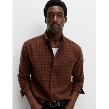 Marks & Spencer Чисто памучна фланелена риза Marks & Spencer кафява Marks & Spencer | Kafyav | МЪЖЕ | XXL