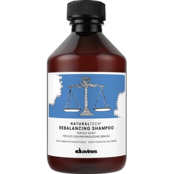 Davines NATURALTECH Rebalancing šampon pro pokožku s nadměrnou tvorbou mazu 250 ml