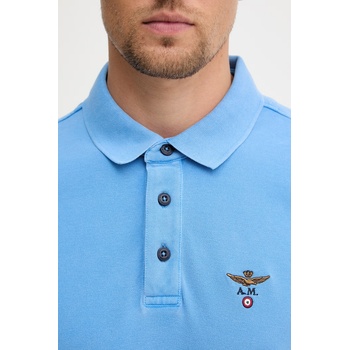 Aeronautica Militare тениска с яка мъжка памучна (PO1925UP00406)