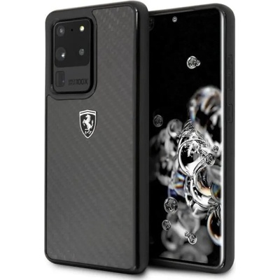 Ferrari Калъф Ferrari Heritage Carbon за Samsung Galaxy S20 Ultra, Black (3700740473405)