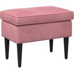 vidaXL Пуф за крака Розово 55 x 35 x 41 см Кадифе (42029990)