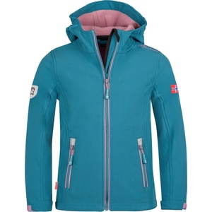 TROLLKIDS Детско софтшел яке Trollkids Girl's Trollfjord Jacket Softshell jacket - Teal / Mauve - размер 176 (EU) (703-2073-1019)