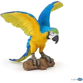 Papo - Фигурка за колекциониране и игра - Папагал - Синьо-жълт ара (50235)
