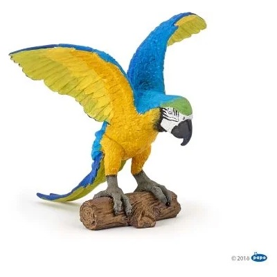 Papo - Фигурка за колекциониране и игра - Папагал - Синьо-жълт ара (50235)
