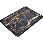 Foutastic Черна/златна постелка за баня 60x40 cm Goldes - Foutastic (359CHL4172)