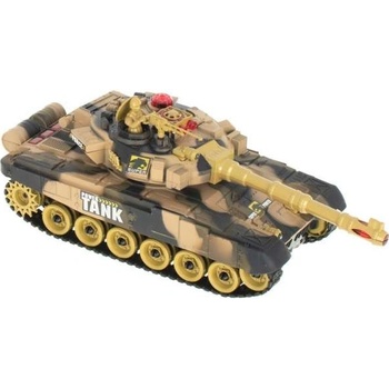 KIK RC tank T-80 No.9995 s dobíjacím packom USB+adaptér 2,4 GHz piesková RTR 1:32