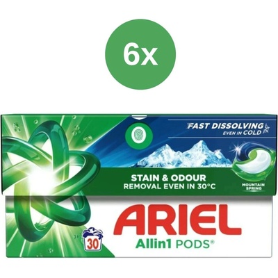 Ariel prací kapsle Mountain Spring 6 x 30 PD