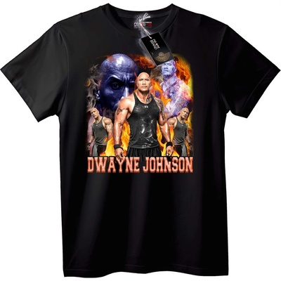 NOONEBRAND Тениска Dwayne Johnson - S, Black