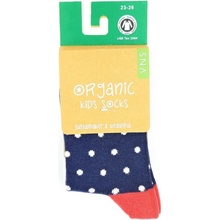 VNS Organic kids Dot navy Organic socks