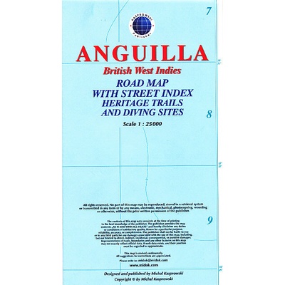 ITMB Publishing mapa Anguilla 1:25 t.