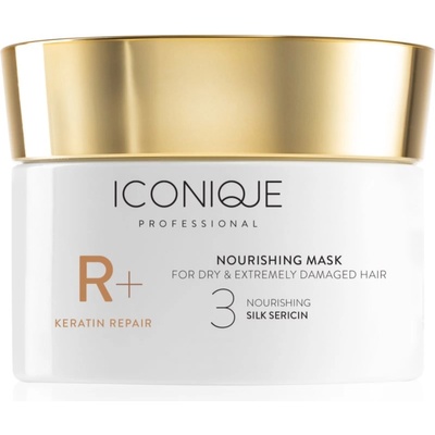 ICONIQUE Professional R+ Keratin repair Nourishing mask възстановяваща маска за суха и увредена коса 200ml