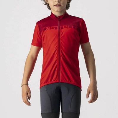 Castelli s krátkym rukávom NEO PROLOGO KIDS červená