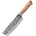 HARAHU Дамаски кухненски нож ZA-37479 - Nakiri / Кафяв KP37479