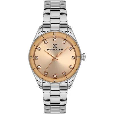 Daniel Klein DK. 1.13495-1 - Дамски, Кварц, 35mm, Стомана, Кристали, 3 ATM - Premium
