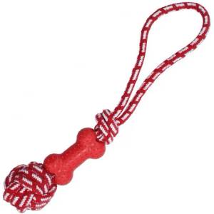 PET NOVA Tpr Играчка с въже - червена, 40см