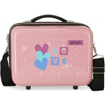 Enso Love Vibes ABS Cestovný kozmetický kufrík 21x29x15cm 9L 9453921