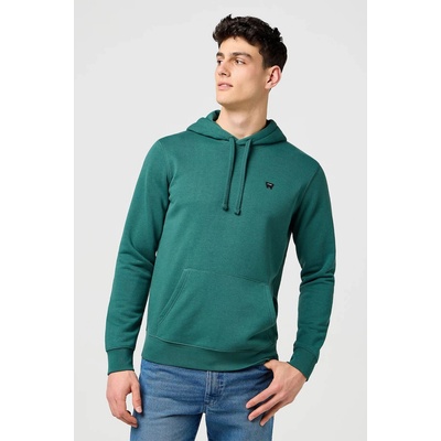 Wrangler Regular Sign Off Hoodie zelená