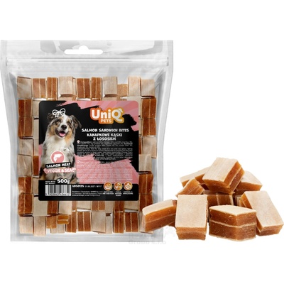 UNIQ PETS mini sendviče losos treska kuře 500 g