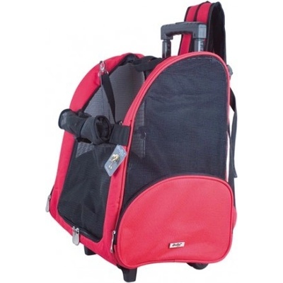 ChD Batůžek s kolečky na psy červený 40 x 27 x 45 cm – Hledejceny.cz