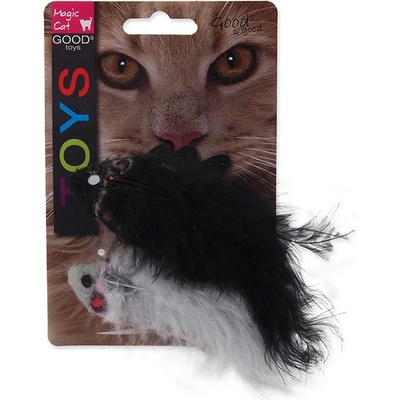 Magic Cat hračka myšky chrastící s catnipem 11 cm 2 ks – Zbozi.Blesk.cz