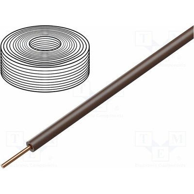 Donau 105-8-100 Vodič 0,2mm2 drát Cu PVC hnědá 60V 1x0,2mm2 100m