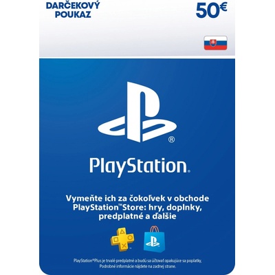 PlayStation Store predplatená karta 50 € SK