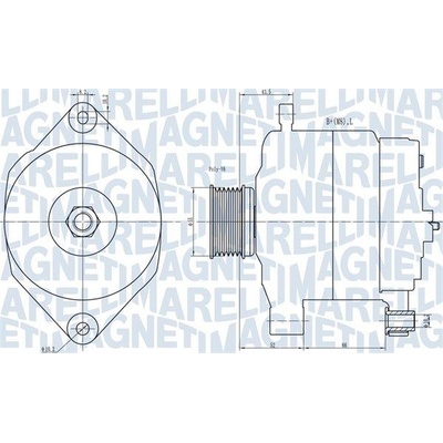 Alternátor MAGNETI MARELLI 063731343010