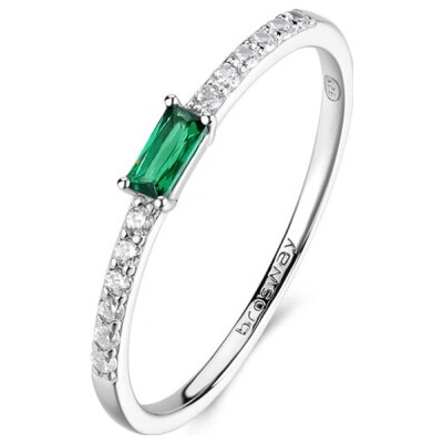 Brosway stříbrný prsten Fancy Life Green BWFLG148