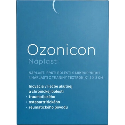Ozonicon náplasti proti bolesti s mikroprúdmi 6 x 8 cm 1 x 4 ks