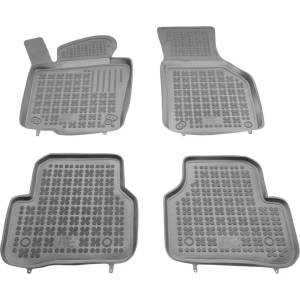 Rezaw-Plast Гумени стелки за VW Passat B6 / B7 (2005-2014) / Tiguan (2007-2016) / Jetta (2010-2018) - тип леген сиви (200102S)