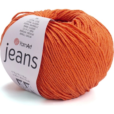 Yarn Art příze YarnArt Jeans 85 oranžově cihlová
