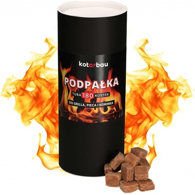 podpaľovacie kocky v tube na grily krby sporáky 180 ks.
