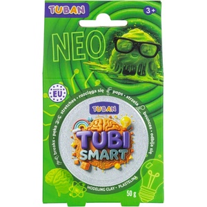 TUBAN Сензорна маса за моделиране Tuban - Tubi Smart, Neo, 50 g, зелен неон (TU3851) - ozone