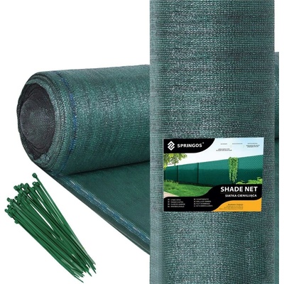SPRINGOS Tieniaca sieť 1,3x25 m 140g/m² SN0028 zelená
