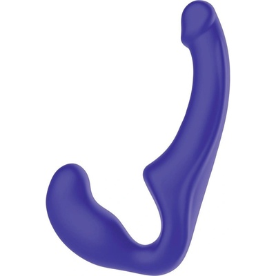 ToyJoy Bend Over Boyfriend Silicone, fialové vkládacie dildo 22,8 x 4,8 cm