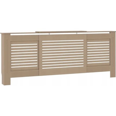 Kryt na radiátor MDF deska 205 x 82 cm černý